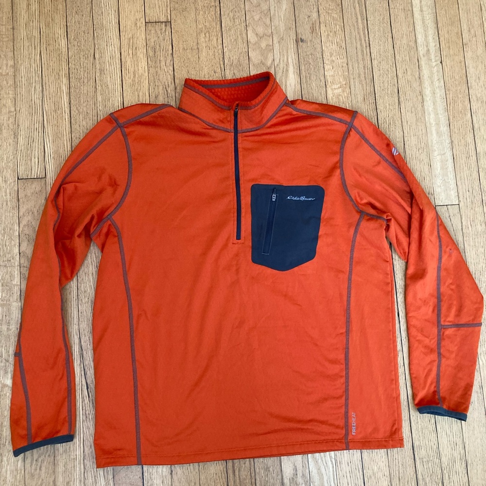 Eddie Bauer Quarter Zip Pullover Large